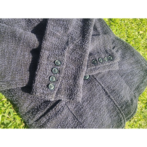 Lucky Brand Women's Blue Tweed Blazer Coat Two Button Size Small - Picture 4 of 8